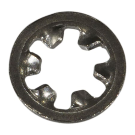 Midwest Fastener Internal Tooth Lock Washer, For Screw Size #4 18-8 Stainless Steel, Plain Finish, 50 PK 74861